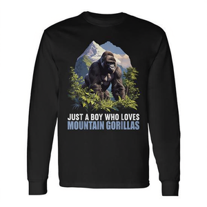 Camiseta de manga larga Just A Boy Who Loves Mountain Gorillas - Product Image 2