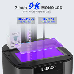 For ELEGOO Mars 4 Ultra 9K <b>Resin</b> <b>3D</b> <b>Printer</b> for Lab Jewelry Dental Card Industries Automatic Condition New Used Supporting PLA - Product Image 4