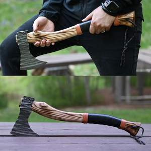 Tête de hache viking forgée en acier à haute teneur en carbone, de qualité industrielle, faite à la main, avec manche en bois, pour bricolage industriel, vente en gros à bas prix - Product Image 3