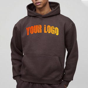 ชุดฮู้ดดี้ผู้ชายผ้าเฟรนช์เทอร์รี่เนื้อหนา ระบายอากาศได้ดี แห้งเร็ว พิมพ์โลโก้ตามสั่ง สไตล์ลำลอง เหมาะสำหรับใส่ในฤดูหนาว - Product Image 4