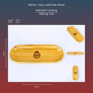 Plateau de service simple ovale en bois minimaliste élégant Portable écologique lavable au lave-vaisselle rangement décor à la maison cuisine - Product Image 4