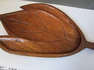 Plateau et assiette de service de nourriture de mariage en bois massif brun Top vente élégant Dessert chocolat et plateau de fruits secs pour les stations - Product Image 2