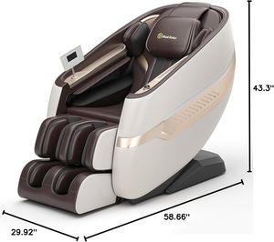 Fauteuil de massage confortable avec rail de guidage SL, main mécanique 4D intelligente, airbag conformant au corps entier, cycle intelligent, massage vocal par IA - Product Image 1