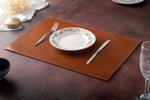 Durable Leather Smell Proof Heavy Duty Comfortable Non-Slip Waterproof Heat Resistant Restaurant Dining <b>Table</b> Placemat - Product Image 3