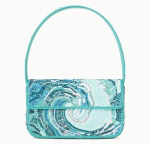 Sac de soirée élégant en perles de graines faites à la main, sac brodé pour les fêtes et les mariages - Product Image 1