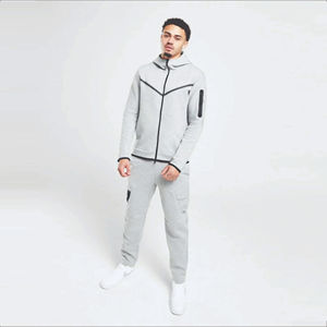 Survêtements en molleton technique pour hommes, vente en gros, OEM, haute qualité, design tendance, logo personnalisé, coupe ample, respirant - Product Image 5