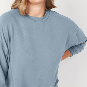 Latest Design O Neck Customized Logo Printing <b>Light</b> Weight Sweaters Cotton Fabric Women Sweaters - Product Image 2