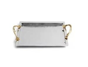 Bandeja de servicio de aluminio de calidad superior para centros de mesa Bandeja de forma ovalada de aluminio de metal de Venta caliente para boda - Product Image 1