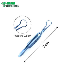 Pinzas de Acero Inoxidable para Toallas, Pinzas de Microscopía, Toalla de Tela de 6 cm, Instrumentos Oftálmicos, Aprobado por CE e ISO - Product Image 2