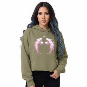 Women Winter <b>Crop</b> <b>Top</b> Hoodie OEM Custom Designed Premium Fleece Fabric Relaxed Fit 3D Embroidery Front Perfect Modern Streetwear - Product Image 1