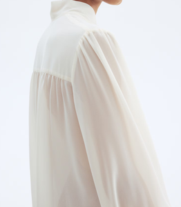 Blusa con lazo de vagina de alta calidad con manga larga Top elegante para mujer para oficina informal y ropa semiformal - Product Image 3