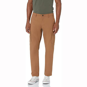 Pantalones Cargo Casuales para Hombre, Rectos, Duraderos, Transpirables, Impermeables, 100% Algodón, con Diseño Multibolsillos para Trabajo y Viajes - Product Image 1