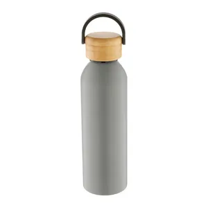 Botella de Agua Personalizada Promocional de Aluminio y Bambú - Product Image 2
