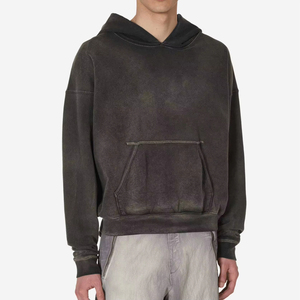 2025 Wholesale Pullover Heavyweight 100% Cotton Men Custom Embroidery Logo 500 Gsm Blank French <b>Terry</b> Oversized <b>Bulk</b> Hoodies - Product Image 2