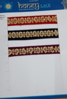 Ruban en dentelle dorée à paillettes écologique pour décorations festives et garniture de dentelle élégante pour mariée avec paillettes