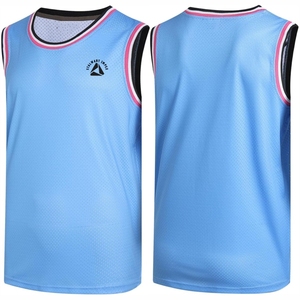Camiseta de baloncesto atlética de talla grande para hombre, camiseta de secado rápido de malla Reversible, camiseta individual, técnicas impresas, diseño transpirable - Product Image 4
