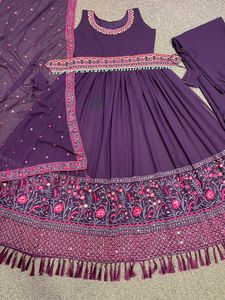 Traje de boda de narkali para mujer, ropa de fiesta de Ndian akistani, venta al por mayor - Product Image 4