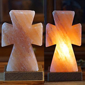 Lampes de sel en forme de croix de l'Himalaya de vente chaude avec ampoule et câblage, lampes de sel de décoration intérieure, meilleures lampes de sel de l'Himalaya - Product Image 3