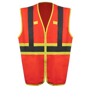 Gilets de sécurité haute visibilité unisexe de meilleure qualité Vêtements de travail de construction en polyester de conception d'usine - Product Image 1