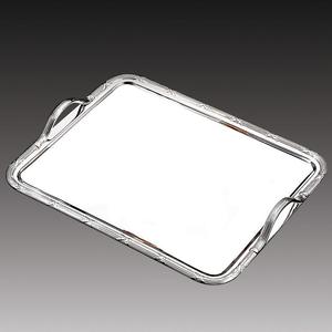 ถาดเหล็กพร้อมด้ามจับไม้ถาดโลหะสไตล์บ้านไร่สำหรับวางขายบนโต๊ะถาดเก็บของ - Product Image 3
