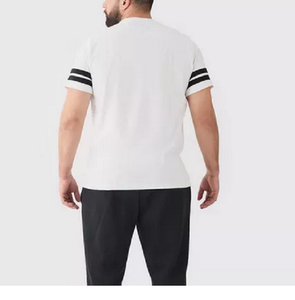 T-shirts de grande taille pour hommes à manches courtes en tissu tricoté respirant col rond anti-boulochage fabriqués au Bangladesh - Product Image 2