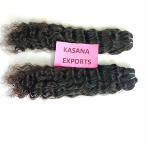 Extensions de cheveux naturels indiens à vague profonde noire 1B pour femmes Cheveux humains à cuticule alignée non traités chimiquement - Product Image 2