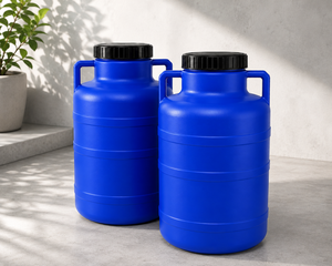Baril de stockage en plastique de haute qualité de 22 L avec couvercle à vis, tambour compact et durable pour l'eau domestique et les usages de stockage général - Product Image 3