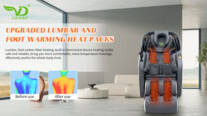 Elektrischer Ganzkörper massage stuhl mit 4D/3D Schwerelosigkeit Funktion Ionic Detox Fuß maschine Gesundheits produkte Lederbezug - Product Image 6