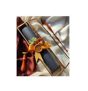 Caja de desplazamiento de vidrio de metal de estilo victoriano clásico dorado con intrincados patrones hechos a mano para una decoración y regalos únicos para el hogar - Product Image 1