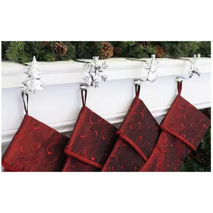 Fantastic Design Home Hotel Decor Christmas Decor <b>Stocking</b> Holder Finest Quality Silver Stock Holder <b>Hanger</b> - Product Image 5