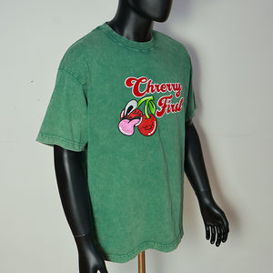 T-shirts Homme 100% Coton OEM en Gros, Coupe Oversize, Style Vintage, Streetwear Décontracté, Lavage Acide, T-shirts Vierges Amples - Product Image 4