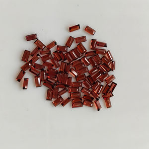 โกเมนสีแดงธรรมชาติ 5x2.5 มม. ทรงบาแกตต์ คุณภาพดีที่สุด พลอยหลวมสำหรับทำเครื่องประดับ - Product Image 5