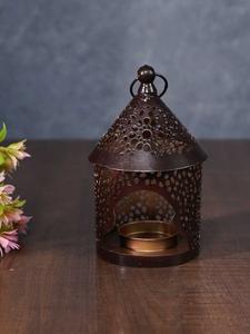 Matte Black Color <b>Frame</b> Lantern with Transparent <b>Glass</b> Export Quality <b>Hanging</b> & Floor Decor for Home Garden for Christmas - Product Image 3