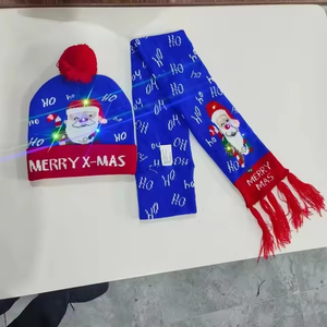 Gorros y Bufandas Luminosas de Diseño Personalizado, Estilo Festivo Brillante para Fiestas Navideñas, Gorros de Invierno Personalizados para Adultos - Product Image 2