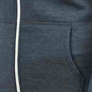 Sweat à capuche unisexe d'hiver à double fermeture éclair, surdimensionné, délavé à l'acide, en molleton épais vintage, en coton respirant, séchage rapide - Product Image 4