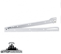 Glissière à roulettes latérale en acier thermolaqué pour quincaillerie de meubles modernes, accessoires pour armoires de cuisine et de salle à manger
