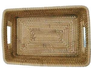 Exquisita Cesta de Almacenamiento Multiusos Moderna y Ecológica con Doble Asa de Ratán Natural - Product Image 3