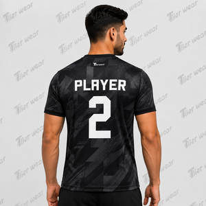 Camiseta de Fútbol para Entrenamiento Académico, Tejido Ligero de Secado Rápido, Manga Corta, Uniforme de Equipo, Estilo Atlético Juvenil - Product Image 4