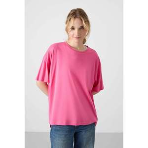 Camiseta Básica de Algodón y Modal con Cuello Redondo y Corte Holgado para Mujer, Uso Diario Informal, Blanca, Tallas S-XL (Modelo 97285) - Product Image 2