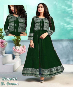 Phong Cách Lễ Hội Mặc Bông Kurti Với Hợp Thời Trang Mô Hình Hình Học Và Tuyệt Đẹp Đá Làm Việc Bán Buôn Giá Dân Tộc May - Product Image 4