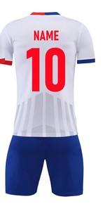 Conjunto de ropa de fútbol de equipo personalizado OEM uniforme de fútbol de diseño personalizado de fábrica bajo MOQ transpirable camiseta de fútbol 100% poliéster - Product Image 2