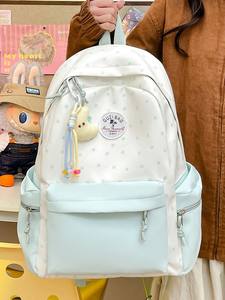 Mochila para mujer más vendida, mochila escolar de gran capacidad con colores en contraste para niñas de secundaria, preparatoria y universitarias, para viajes diarios - Product Image 4