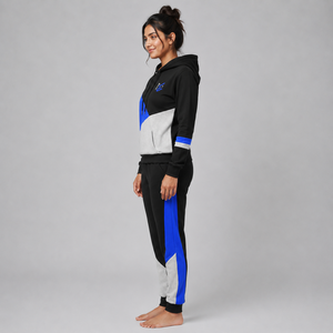 Survêtement pour femmes de haute qualité 100% coton, grande taille, réversible, léger, respirant, antibactérien, séchage rapide, à capuche, décontracté - Product Image 2