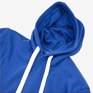 Men Breathable Printed Casual Fleece Tracksuit Set Solid Pattern Autumn Activewear Sweat <b>Trouser</b> Hooded Collar 2-Piece High - Product Image 2