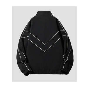 Chaqueta de chándal de sublimación de poliéster 100% superventas al por mayor con cuello levantado - Product Image 2