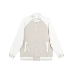 Veste universitaire d'hiver pour hommes OEM ODM veste de baseball en cuir de style streetwear avec écusson en chenille personnalisable pour hommes - Product Image 6