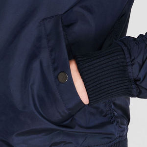 Chaqueta Bomber a prueba de viento ajustada para hombre 2025, lona ligera personalizada, informal, estilo largo, cierre de cremallera, gran oferta, estampado para exteriores - Product Image 6