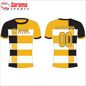 Uniformes de football jaune et noir, nouveau design, modèle de maillot de football sublimé pour enfant, vente en gros - Product Image 1