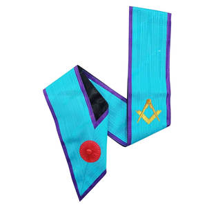 Meilleur Prix Franc-Maçon Ceintures Broderie Personnalisée Maçonnique Regalia Masters Sash pour Uniforme - Product Image 3