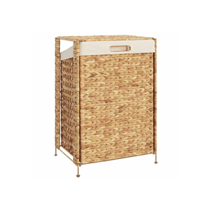 Wholesales Natural Water Hyacinth <b>Laundry</b> <b>Basket</b> with <b>Lid</b> <b>Laundry</b> <b>Baskets</b> for Clothes Handwoven by Vietnamese - Product Image 2